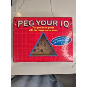 Peg Your IQ‎ Classic Brain Power Puzzle Game New in Box Sterling Innovation